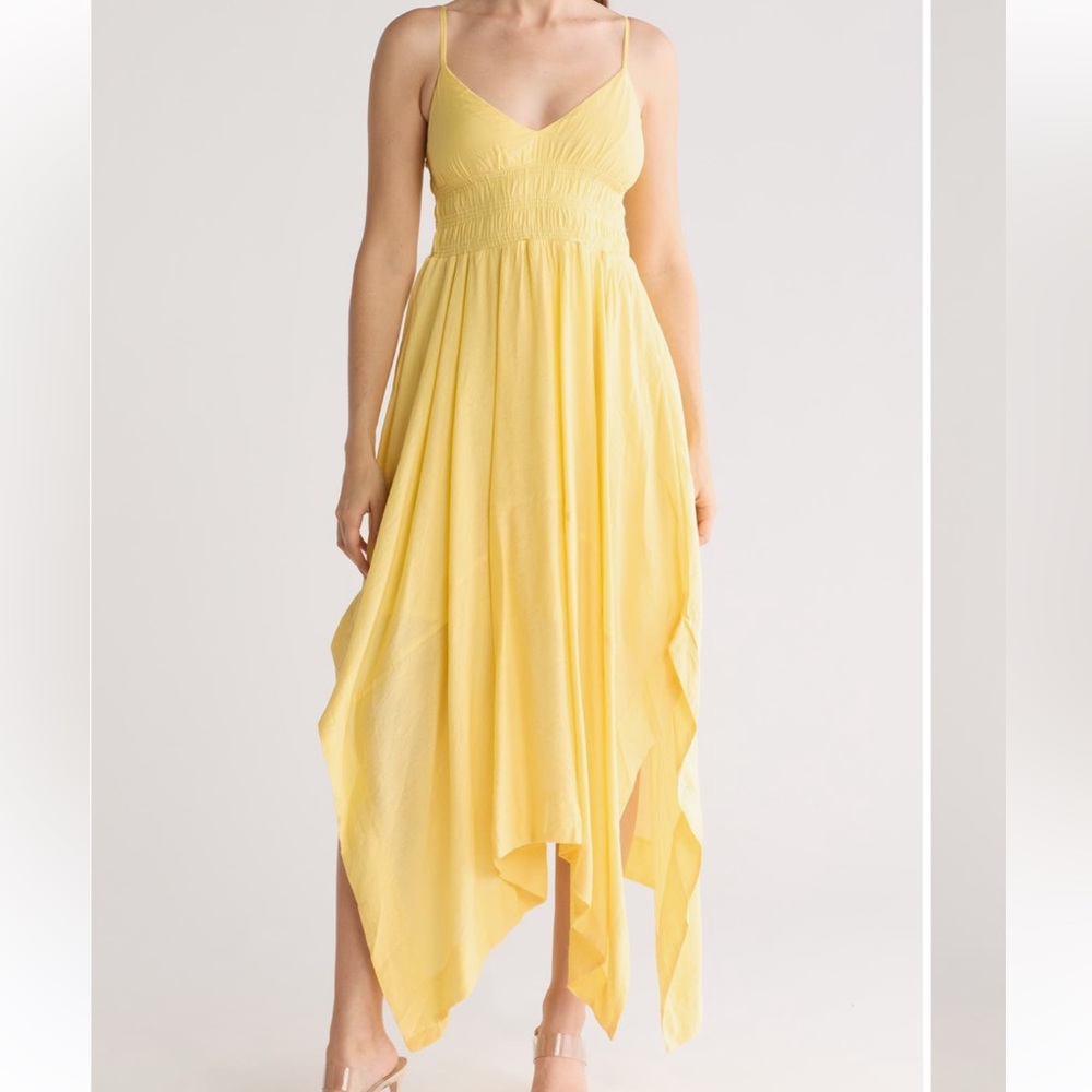 Blu Pepper Asymmetrical Yellow Dress